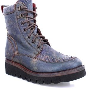 New! Bed Stu Aster Purple Lux Elisha II Leather Ankle Boots Size 10